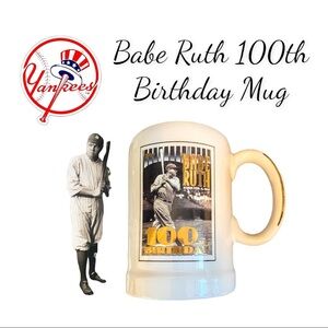 TOPPS BABE RUTH NEW YORK YANKEES 100TH BIRTHDAY MUG - NUMBERED 4798